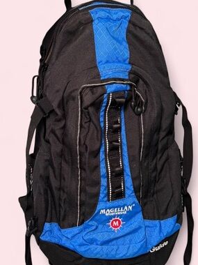 Men’s Black and Blue Backpack